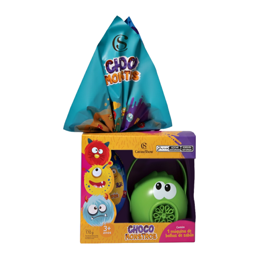 Ovo de Páscoa ao Leite Chocomonstros Bolha de Sabão Ludovico 170g