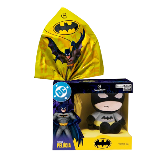 Ovo de Páscoa ao Leite Pelúcia Batman 170g